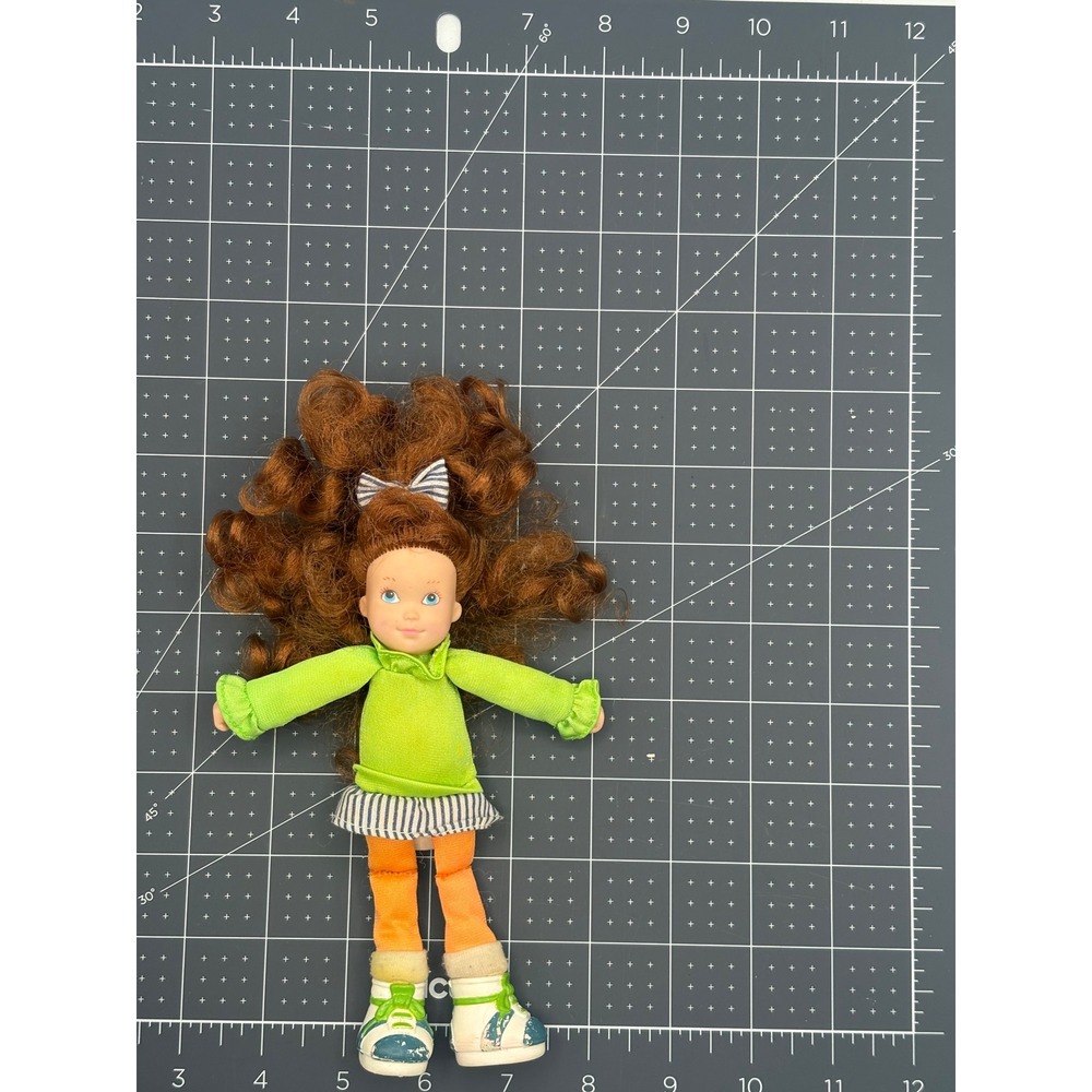 Vintage PK Pound Kids Doll Tonka 1980s Auburn Hair Neon Green Top Orange Legging
